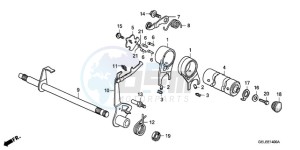 CRF50F9 Australia - (U) drawing GEARSHIFT DRUM