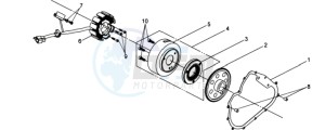 QUADRAIDER 600 drawing MAGNETO / FLYWHEEL