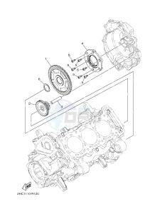 YXZ1000 YXZ10YMXJ (2HCR) drawing STARTER CLUTCH