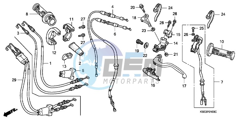 HANDLE LEVER/ SWITCH/ CABLE