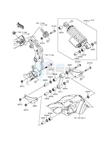 NINJA ZX-10R ABS ZX1000KFF FR XX (EU ME A(FRICA) drawing Suspension/Shock Absorber