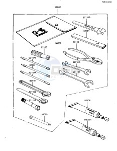 KZ 550 D [GPZ] (D1) [GPZ] drawing OWNER TOOLS