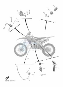 YZ450F (B2WA) drawing ELECTRICAL 1