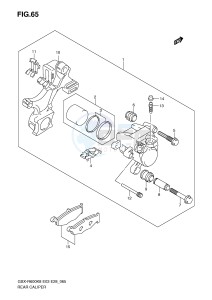 GSX-R600 (E3-E28) drawing REAR CALIPER