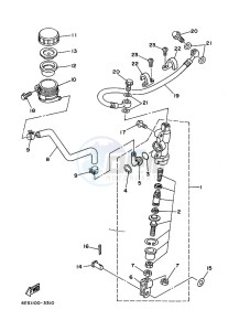 YZ85LW YZ85 (B0G7) drawing REAR MASTER CYLINDER