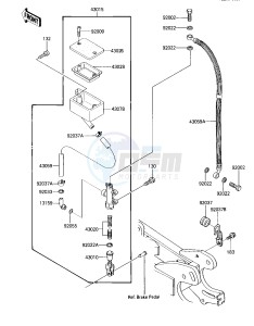 KXT 250 B [TECATE] (B2) [TECATE] drawing REAR MASTER CYLINDER