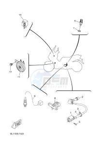 YP400RA EVOLIS 400 ABS (BL12) drawing ELECTRICAL 2