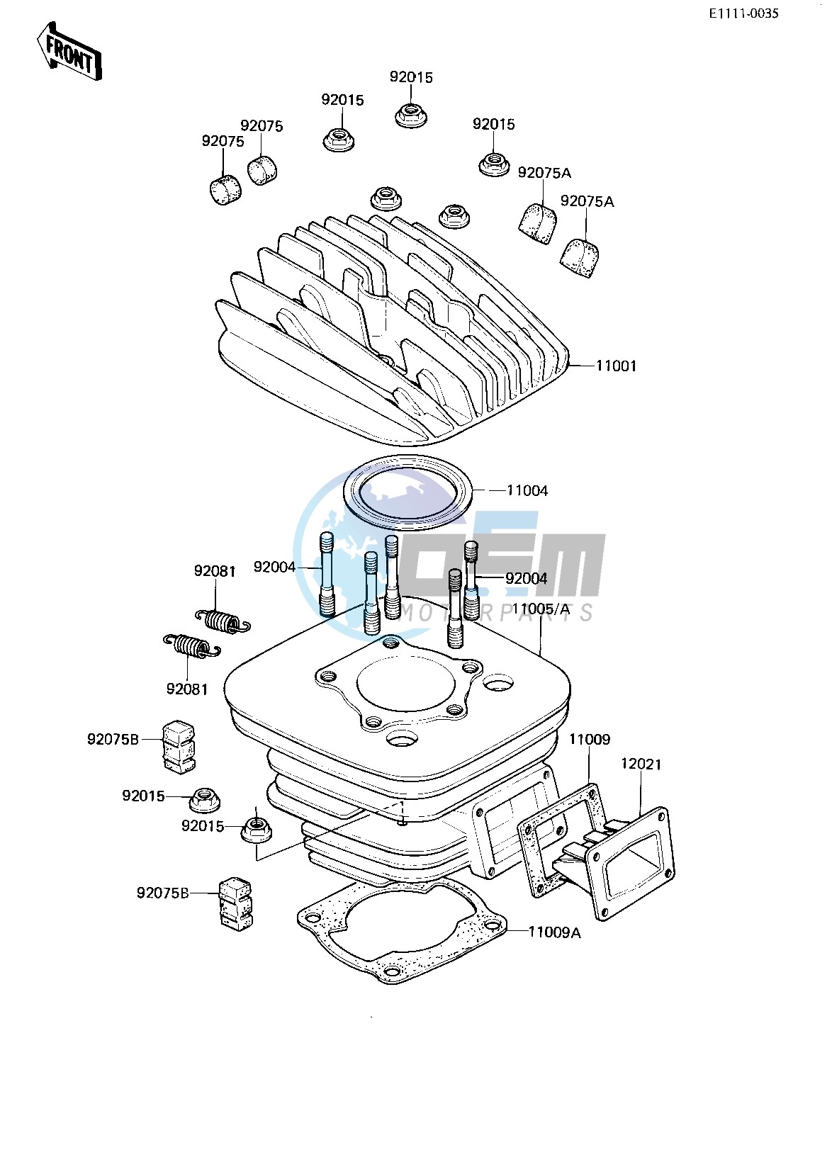 CYLINDER HEAD_CYLINDER_REED VALVE -- 81-82 A2_A3- -