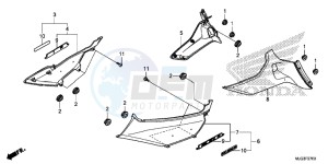 GL1800BE F6B Bagger - GL1800BE UK - (E) drawing SIDE COVER