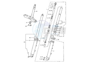 XJ S DIVERSION 900 drawing FRONT FORK