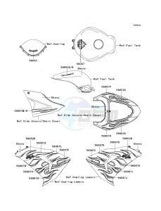 ZX 1000 D [NINJA ZX-10R] (D6F-D7FA) D7FA drawing DECALS-- EBONY- --- D7FA- -