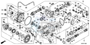 TRX420FA1G TRX420 Europe Direct - (ED) drawing FRONT FINAL GEAR