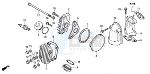 TRX90 FOURTRAX 90 drawing CYLINDER HEAD COVER