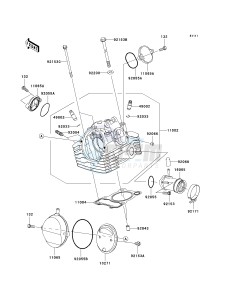 KLX 140 B (KLX140L MONSTER ENERGY) (B8F-B9FA) B8F drawing CYLINDER HEAD