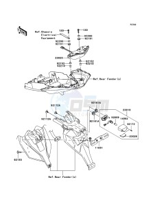 VERSYS_ABS KLE650DBF GB XX (EU ME A(FRICA) drawing Taillight(s)