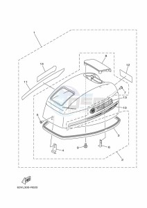 9-9FMH drawing FAIRING-UPPER