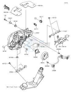 Z650 ER650HJF XX (EU ME A(FRICA) drawing Headlight(s)