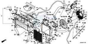 VFR800XF CrossRunner 2ED drawing RADIATOR