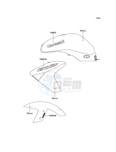 ER-6n ABS ER650B6F GB XX (EU ME A(FRICA) drawing Decals(Ebony)