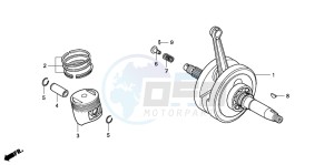 CRF80F 100 drawing CRANKSHAFT/PISTON (CRF80F)