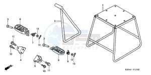 CRF250R9 Australia - (U / BLA) drawing STAND/STEP