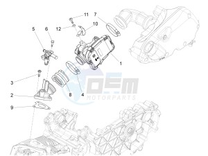 LX 125 4T 3V ie Vietnam drawing Throttle body - Injector - Union pipe