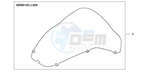 CBR900RR FIRE BLADE drawing WINDSHIELD