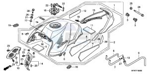 CB1000RAC drawing FUEL TANK