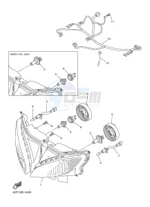 FZ8-S FZ8 FAZER 800 (42PA 42PE) drawing HEADLIGHT