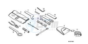 CBR600RRA Korea - (KO / ABS) drawing TOOLS