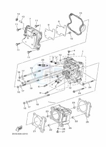 YP125RA XMAX 125 ABS (B9Y1) drawing STEERING