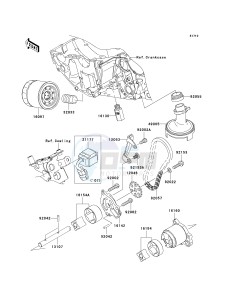 KLE 650 A [VERSYS] (9F-9F) A8F drawing OIL PUMP