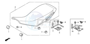 TRX450ER drawing SEAT