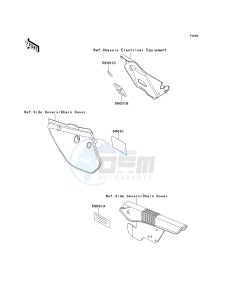 KMX 125 A [KMX 125] (A12-A14) [KMX 125] drawing LABELS