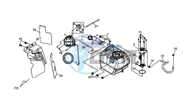 FUEL TANK - FUEL CUT