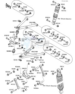 KXF 250 A [TECATE 4] (A1-A2) [TECATE 4] drawing SUSPENSION-- KXF250-A1- -