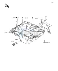 Z1000 ABS ZR1000GEF FR GB XX (EU ME A(FRICA) drawing Oil Pan