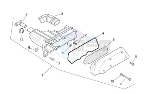 Mojito 50 Custom eng. Piaggio drawing Air box