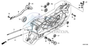 SH125DSE SH125DS UK - (E) drawing LEFT CRANKCASE