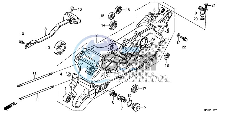 LEFT CRANKCASE