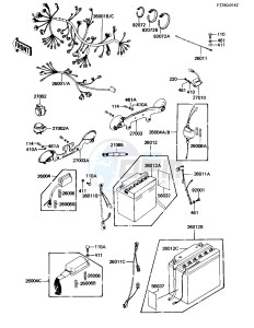 KZ 1100 B [GPZ) (B1-B2) [GPZ) drawing CHASSIS ELECTRICAL EQUIPMENT