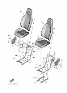 YXE1000EWS YX10ERPSN (B4MD) drawing SEAT