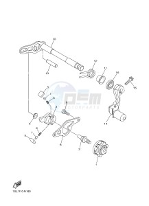 YZ250F (1SM5 1SM6 1SM7 1SM8) drawing SHIFT SHAFT