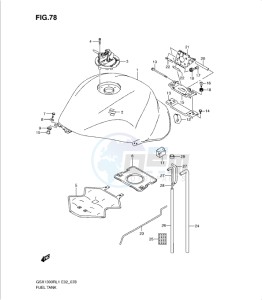 GSX1300R drawing FUEL TANK (GSX1300RL1 E51)