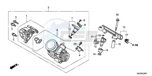 NC700XAC drawing THROTTLE BODY