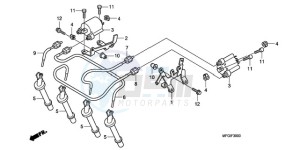 CB600FA3A France - (F / ABS CMF ST 25K) drawing IGNITION COIL