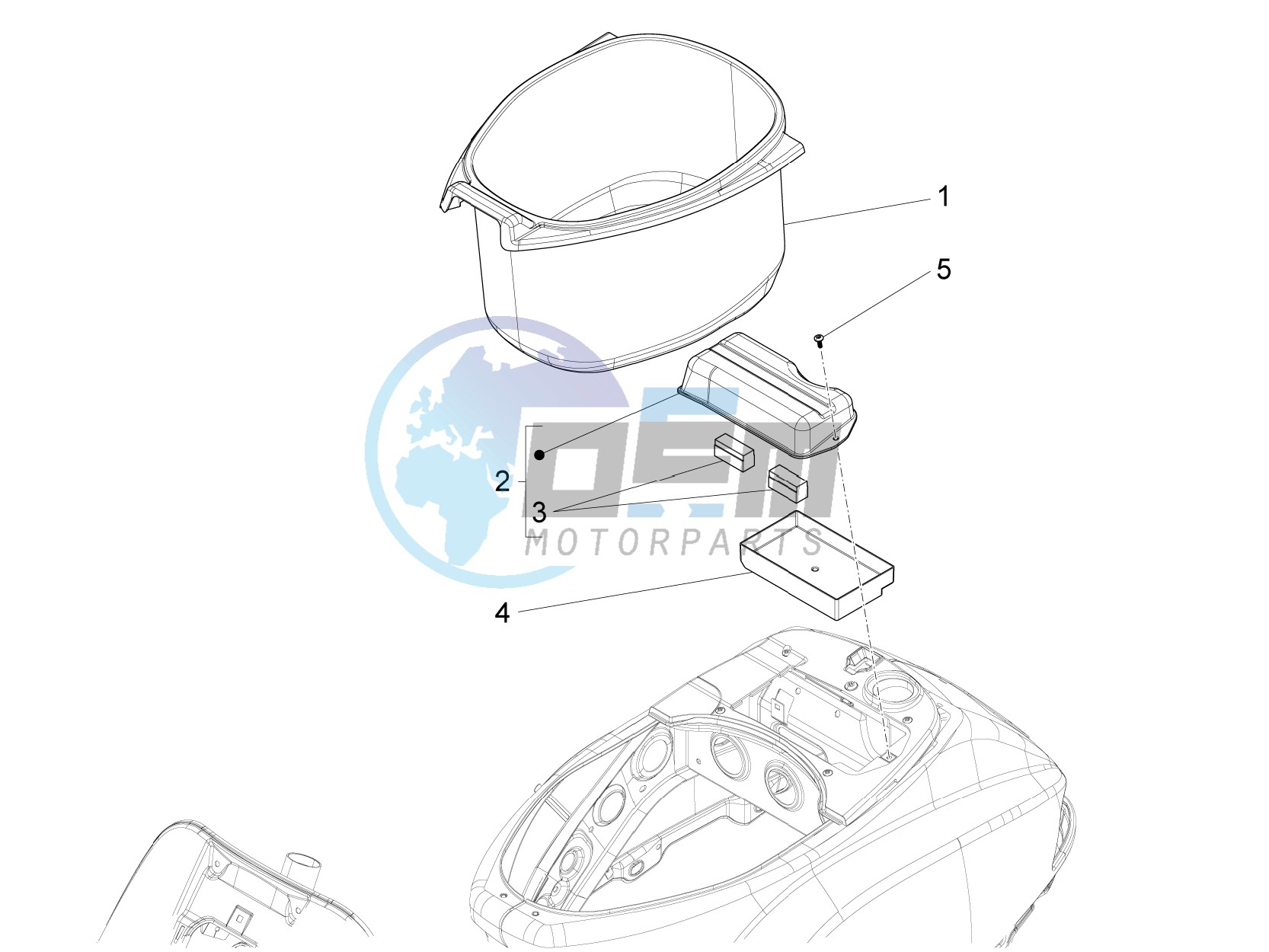 Helmet housing - Undersaddle