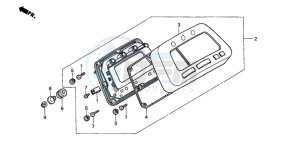 TRX250TM FOURTRAX RECON drawing METER (U)