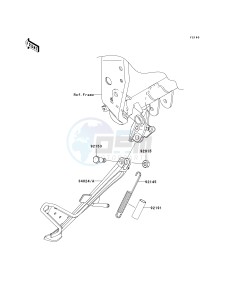 ZR 1000 B [Z1000 EUROPEAN] (B7F-B9F) B7F drawing STAND-- S- -