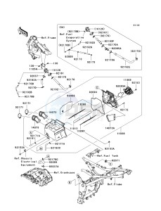 EX250 J [NINJA 250R] (J8F-J9FA) J8F drawing AIR CLEANER